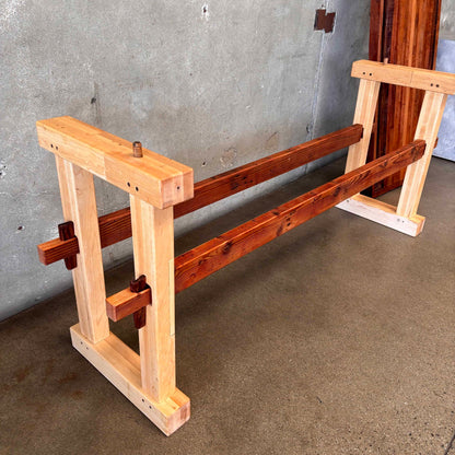 Early 20th Century Christienson Mahogany Work Bench