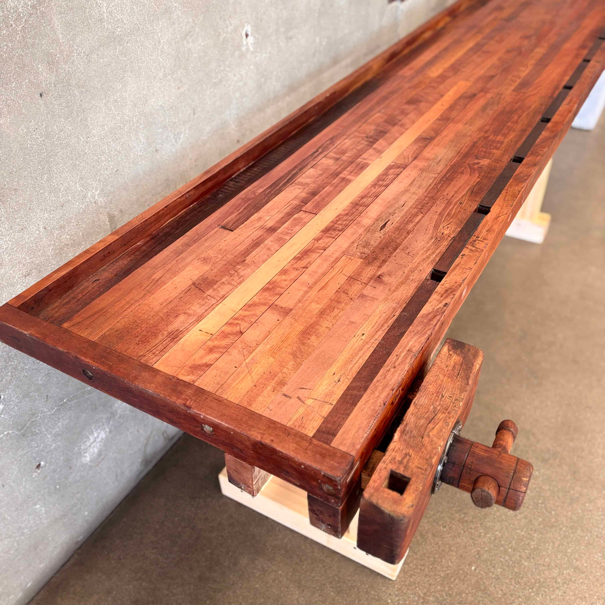 Early 20th Century Christienson Mahogany Work Bench
