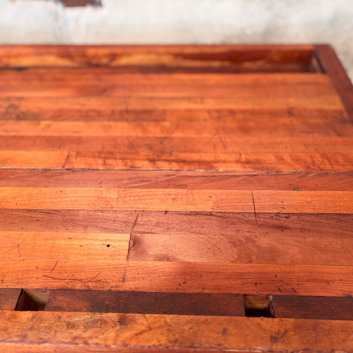 Early 20th Century Christienson Mahogany Work Bench