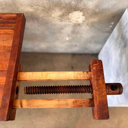 Early 20th Century Christienson Mahogany Work Bench