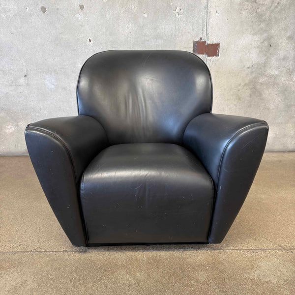 Post Modern Leather Lounge Chair