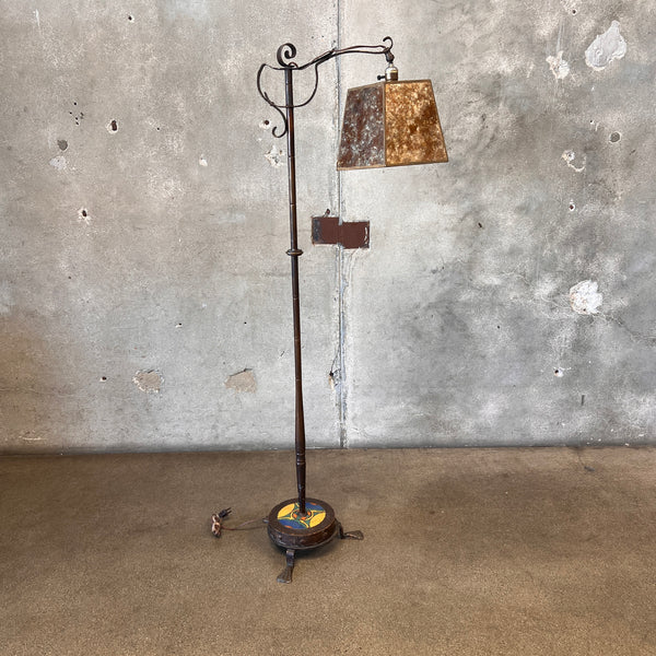 D & M California Tile Floor Lamp 1920's