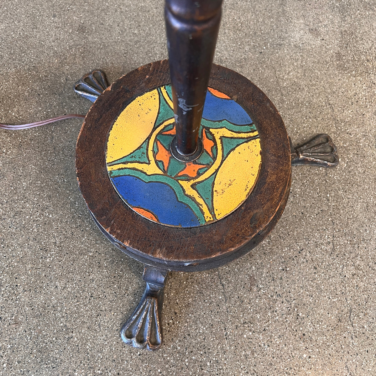 D & M California Tile Floor Lamp 1920's