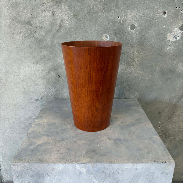 Mid Century Teak Waste Basket