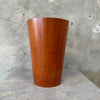 Mid Century Teak Waste Basket