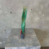 Vintage Carved Wood Crane Hand Painted