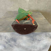 Vintage Carved Wood Crane Hand Painted