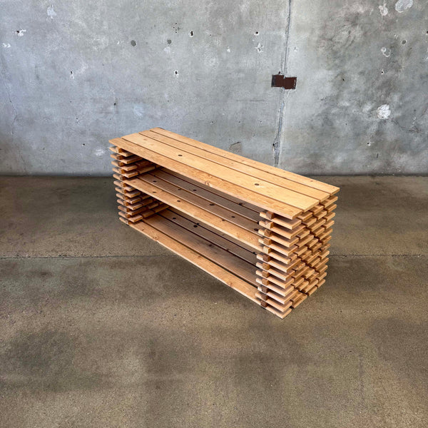 Handmade Media Shelf Cabinet