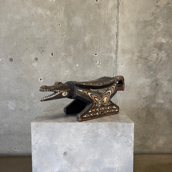 River Crocodile Stool New Guinea Papua