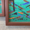 Pair of Vintage Mid Century Modern Paintings