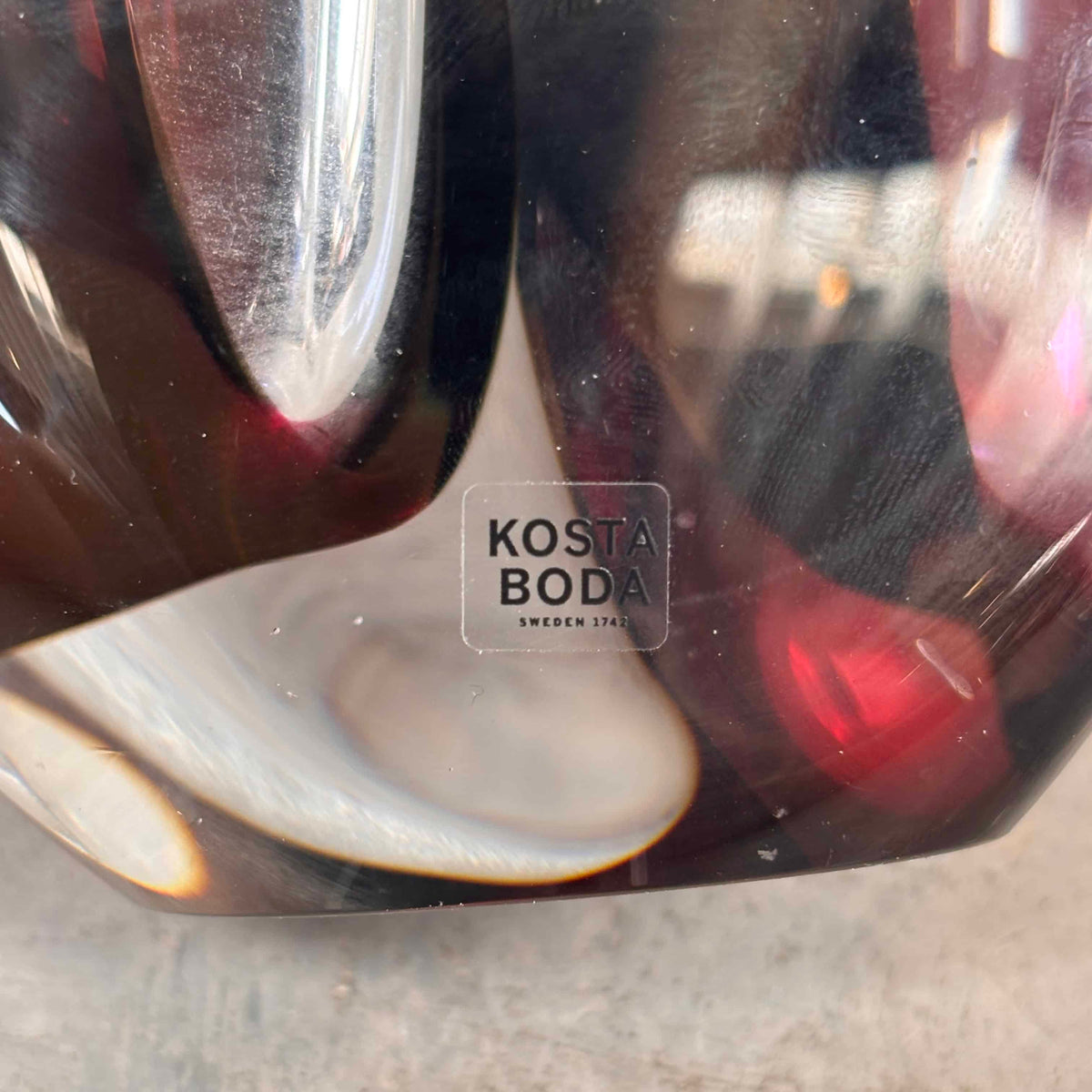 Vintage Kosta Boda Crystal Vase