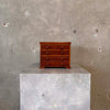 Vintage Inlaid Wood Five-Drawer Jewelry Chest