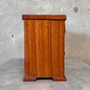 Vintage Inlaid Wood Five-Drawer Jewelry Chest