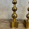 Pair of 1960s Tommi Parzing Brass Lamps by Stiffel