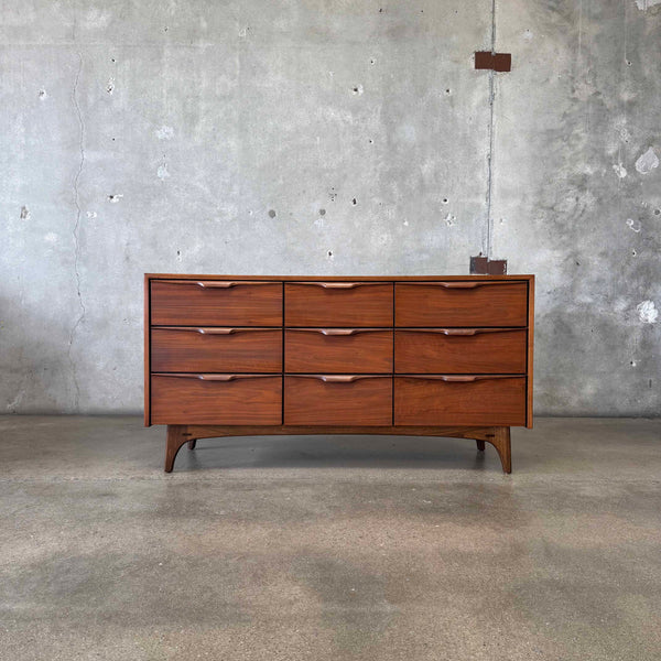 Mid Century Modern Walnut Dresser
