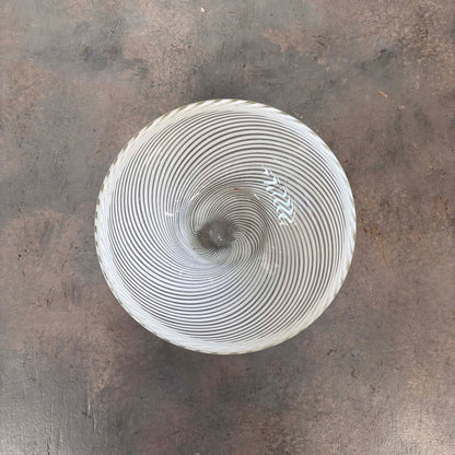 White Stripe Bowl