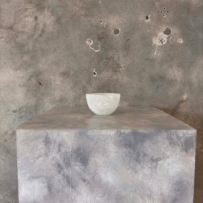 White Stripe Bowl