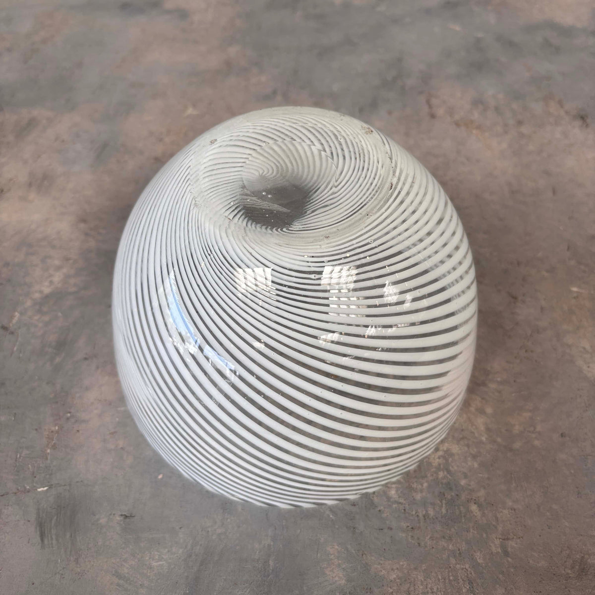White Stripe Bowl