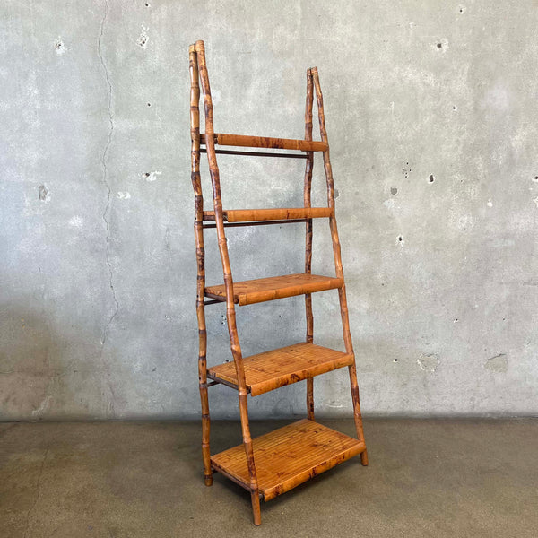 Vintage Bamboo Shelving Unit