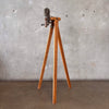 Antique Oak & Brass Wine Opener Tripod