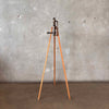Antique Oak & Brass Wine Opener Tripod