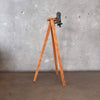 Antique Oak & Brass Wine Opener Tripod
