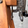 Antique Oak & Brass Wine Opener Tripod
