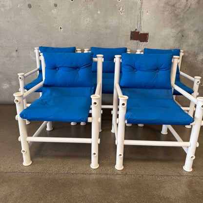 Set of Five Jerry Johnson Outdoor "Idyllwild" Sling Lounge Chairs