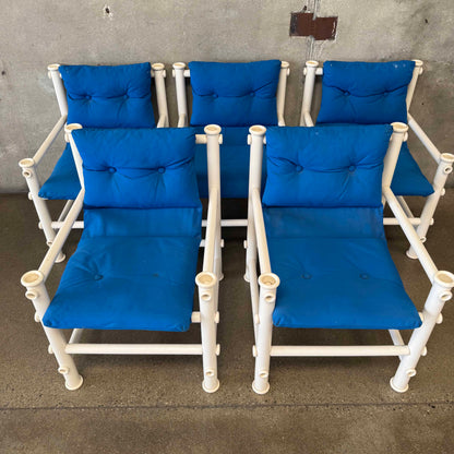 Set of Five Jerry Johnson Outdoor "Idyllwild" Sling Lounge Chairs