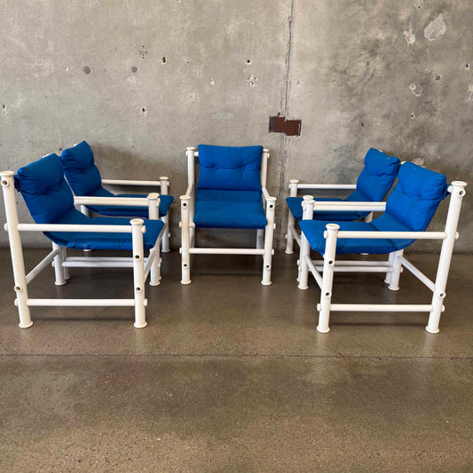 Set of Five Jerry Johnson Outdoor "Idyllwild" Sling Lounge Chairs