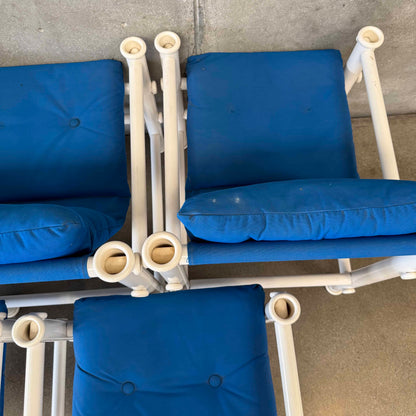 Set of Five Jerry Johnson Outdoor "Idyllwild" Sling Lounge Chairs