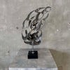 Mid Century Modern Torch Cut Metal Sculpture By Bijan