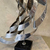 Mid Century Modern Torch Cut Metal Sculpture By Bijan