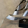 Mid Century Modern Torch Cut Metal Sculpture By Bijan