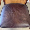 Pair of All Original MCM Lawrence Peabody Camel Back & Leather Lounge Chairs