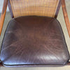 Pair of All Original MCM Lawrence Peabody Camel Back & Leather Lounge Chairs