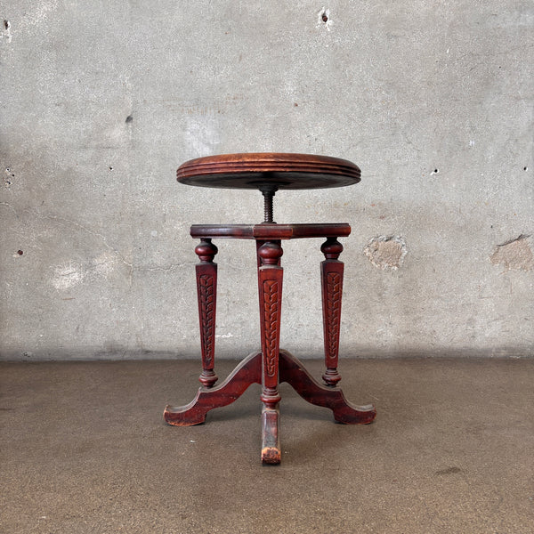 Victorian Stool w/Adjustable Seat
