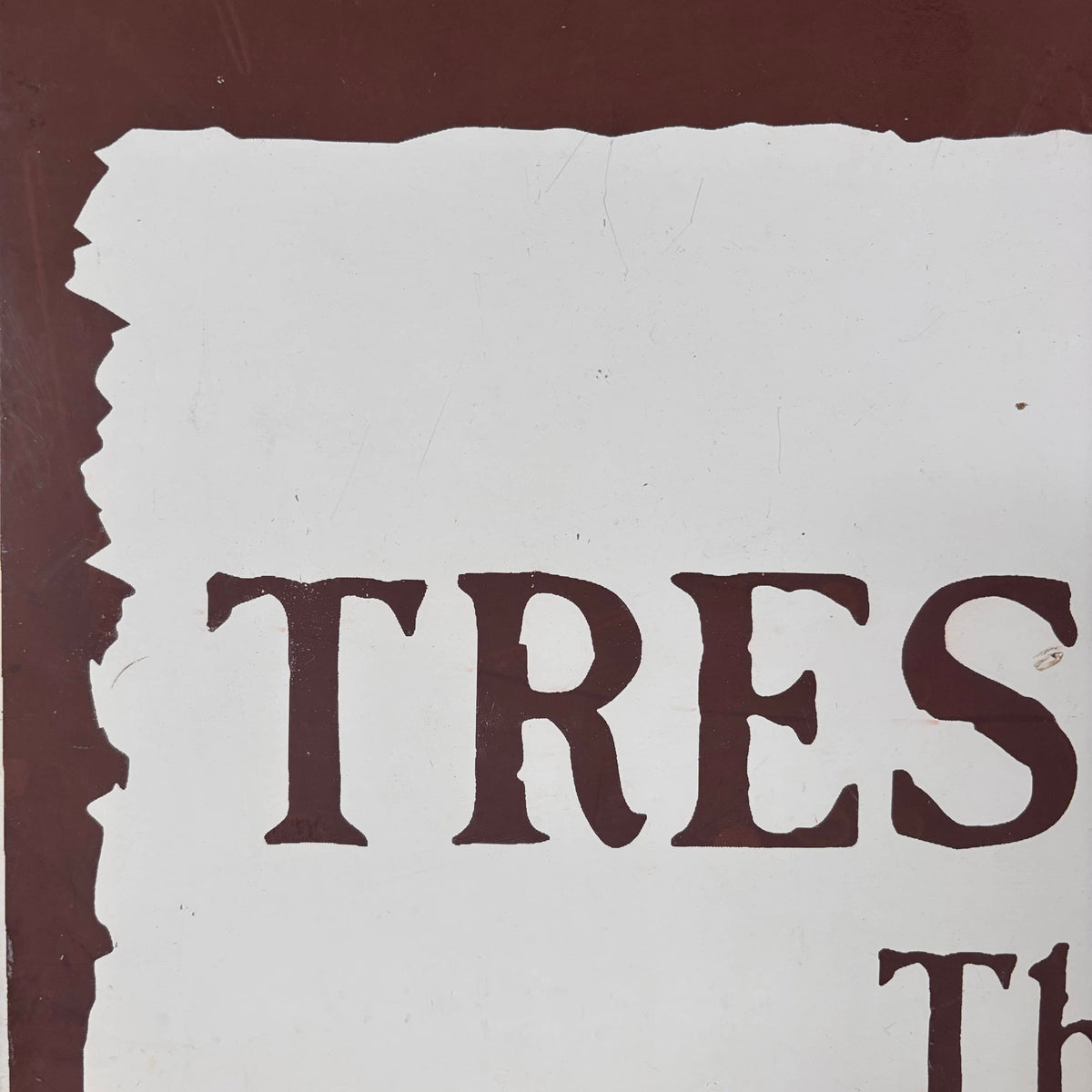 Creek Ranch No Trespassing Sign