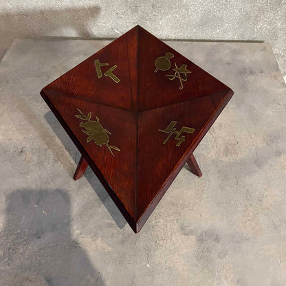 Mid Century Modern Wood Catch All Bowl