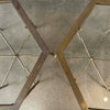 Pair of Mastercraft Brass Hexagon Tables