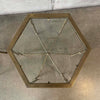 Pair of Mastercraft Brass Hexagon Tables