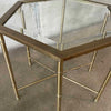 Pair of Mastercraft Brass Hexagon Tables