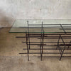 Modernist Welded Steel Console Table By Noir