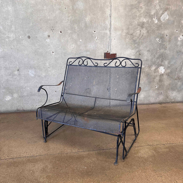 Vintage Woodard Outdoor Metal Two-Seat Glider