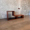 Mid Century Modern Vintage Walnut Modular Case