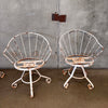 Set of Four Vintage Garden Wrought Iron Chairs