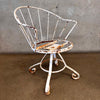 Set of Four Vintage Garden Wrought Iron Chairs
