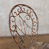 Vintage Garden Wrought Iron & Wood Dining Set