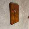 Mid Century Modern Solid Walnut Wall Clock - Works