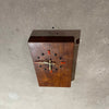 Mid Century Modern Solid Walnut Wall Clock - Works